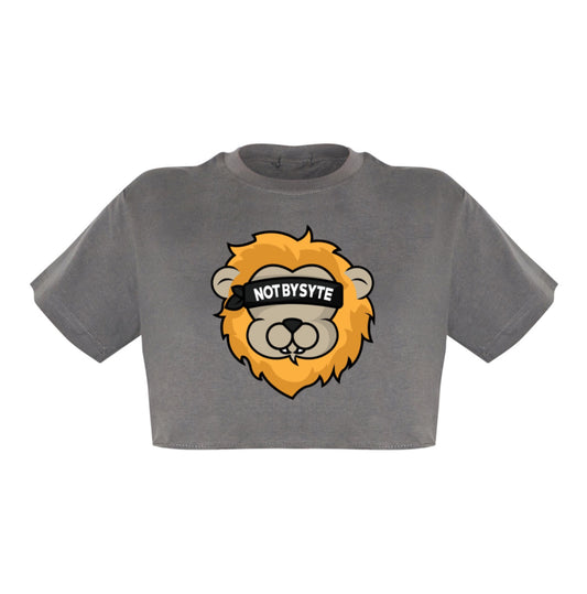WOMEN’S OVERSIZED CROPPED LOGO TEE